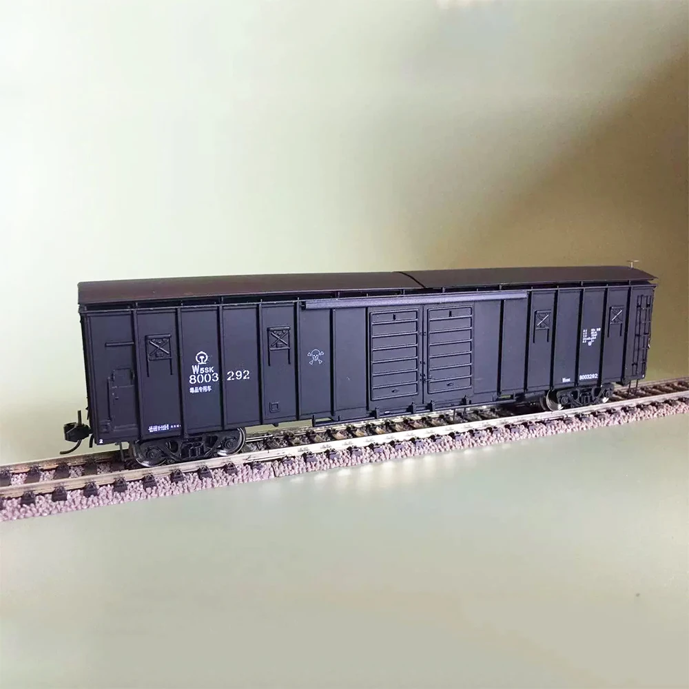 

HO 1/87 China Railway W5SK Train Model Dangerous Toxic Chemicals Transport Boxcar Train Toy