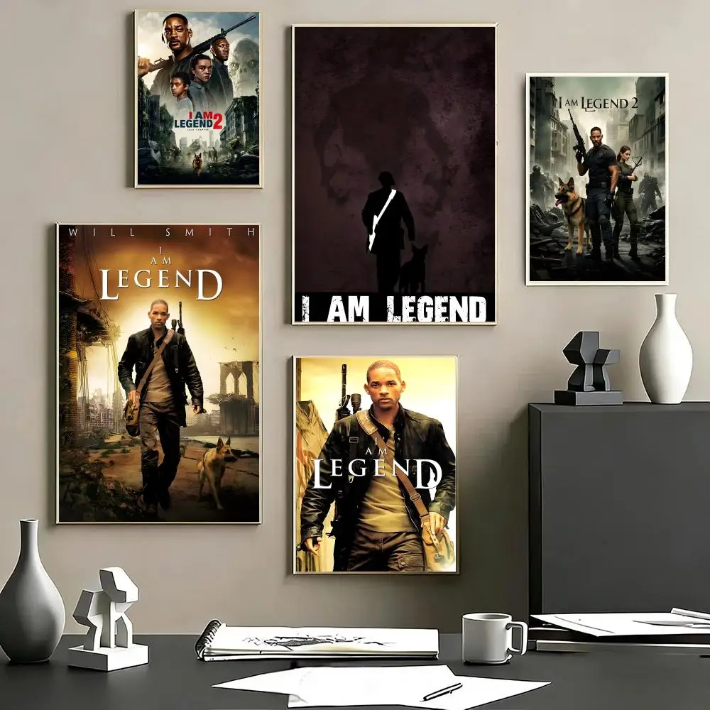 Fashion I Am Legending Poster HD Printed Waterproof Wall Sti