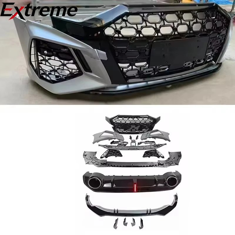 Car Conversion Upgraded Facelift Bumper Bodykit for Audi A3 S3 Hatchback 8Y 20-24 Change to RS3 Style Body Kits