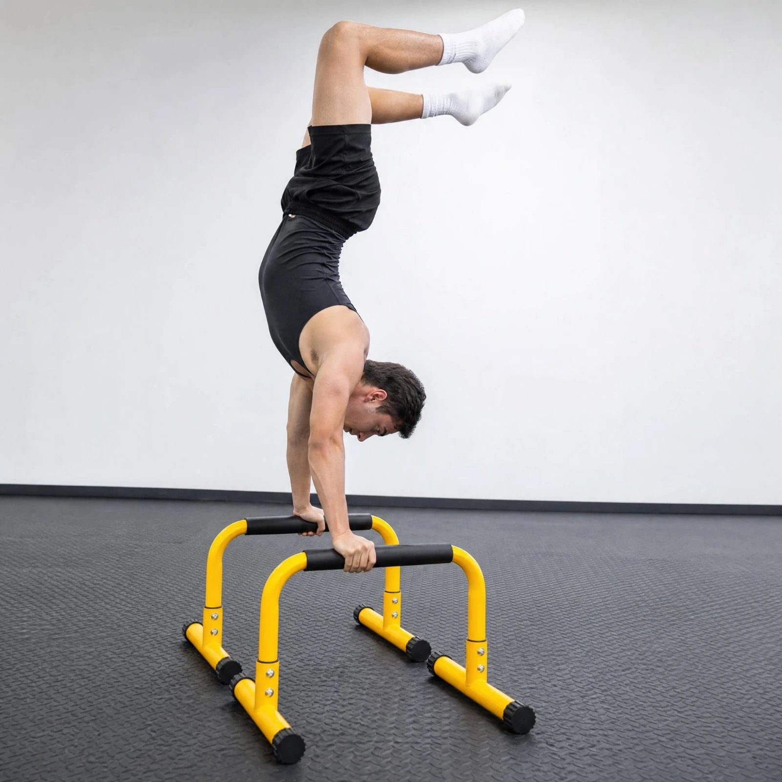 2 Pieces Height-Adjustable Push-up Support Robust Push-up Bar with Padded Handgrip Pushup Stands Non-Slip