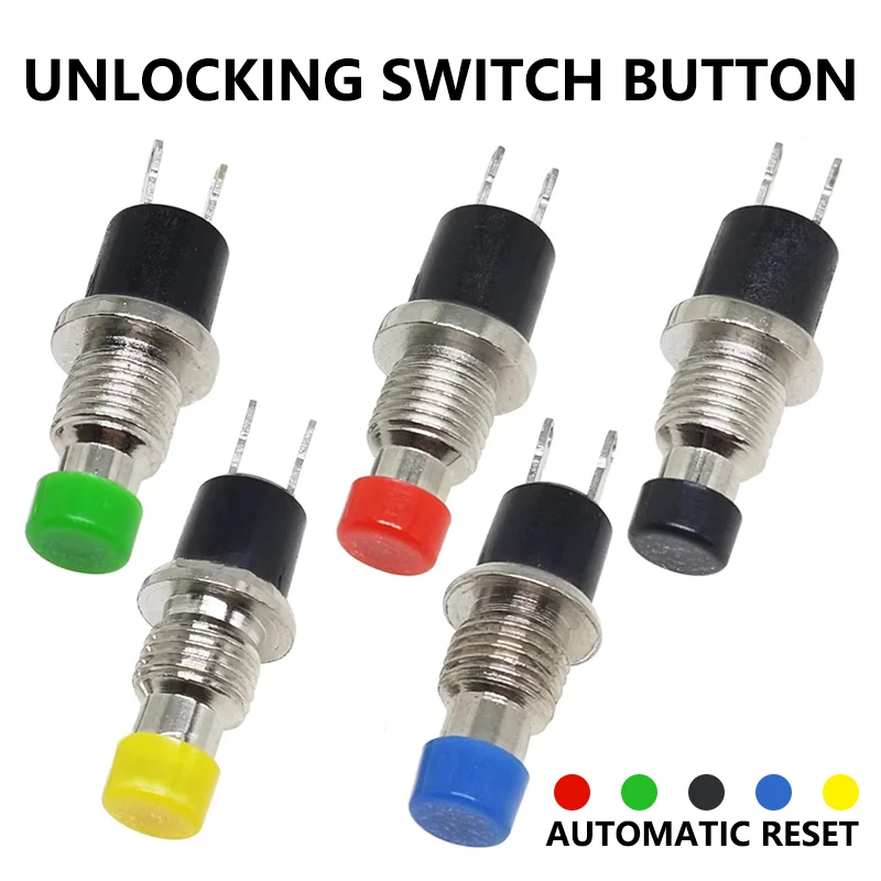 

5/20/100PCS 7MM Push Button Switch Momentary PBS-110 Normally Open NO NC Press The Reset Switch ON OFF Micro Switch