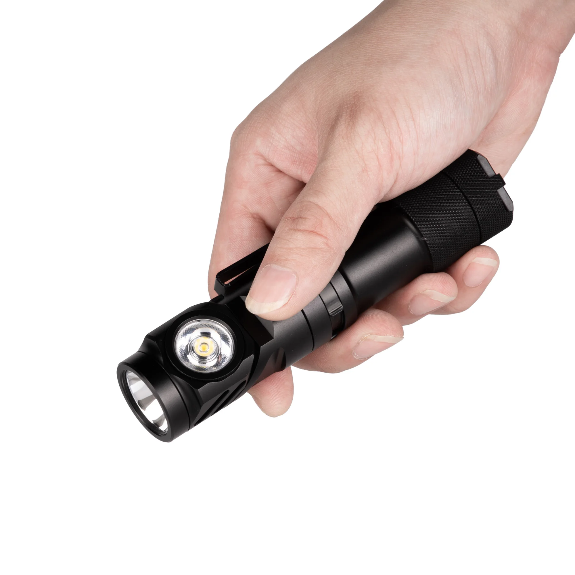 WUBEN L1 Swivel Head Flashlight 2000 Lumen Dual Led of Spotlight and Floodlight Emitter Magnetic Tail IP68 Rating for Woker