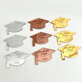 맞춤형 졸업 캡 태그, 졸업 시즌 태그, 2024 수업, 졸업 발표, 학교 선물 장식