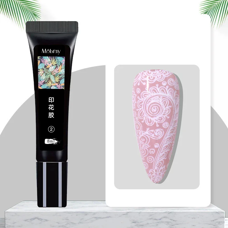 Nail Art Polish Stamping Polish Nail Art Steel Plate Printing Special Gel Transfer Phototherapy Nail Polish Gel Paints Colorful