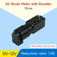 Yahboom TT DC Gear Motor AB Phase Reduced Motor with Encoder with Bracket for DIY Smart Balance Car