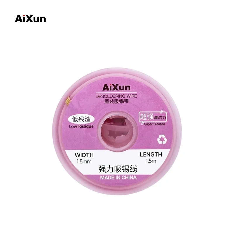 AiXun-لحام مزيل الفتيل ، ديسولديرينغ الأسلاك ، جديلة بغا ، أدوات إصلاح ، 10 قطعة مجموعة ، 1.5 ، 2.0
