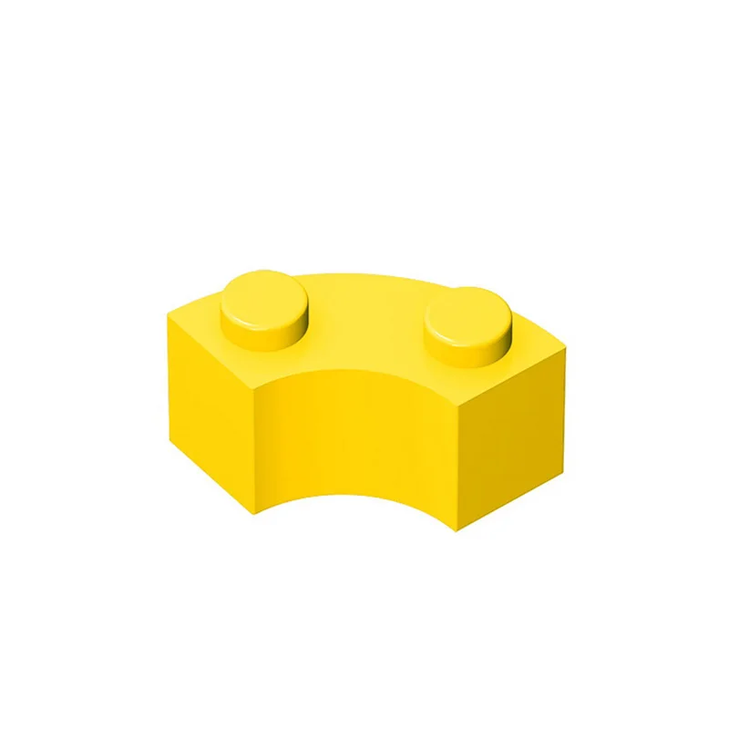 10pcs MOC Brick Parts 3063 85080 Brick Round Corner 2 x 2 Macaroni Compatible Building Block Particle DIY Assmble Kid Toy Gift