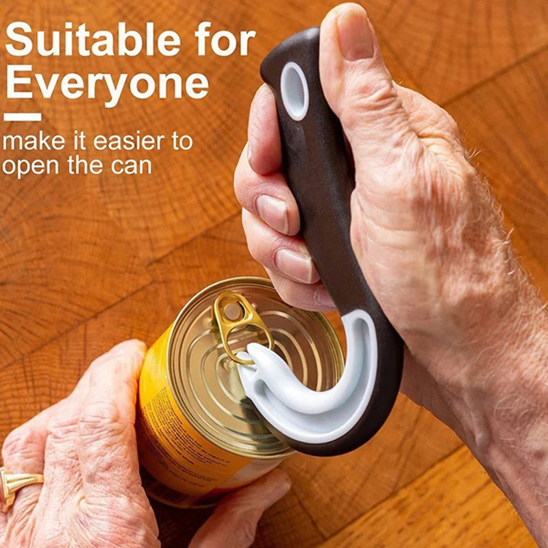 Home Restaurant Easy-grip Can Opener, Durable Plastic Hook Ring Pull Tab Opener Manual Beverage Opener For Party