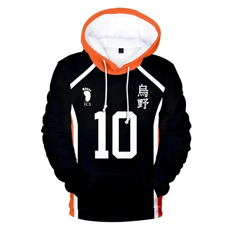 3D Haikyuu!! Hoodies Akaashi Keiji Bokuto Koutarou Unisex 3d Anime Cosplay Costume KIDS Fukurodani Volleybal Club Casual Clothes