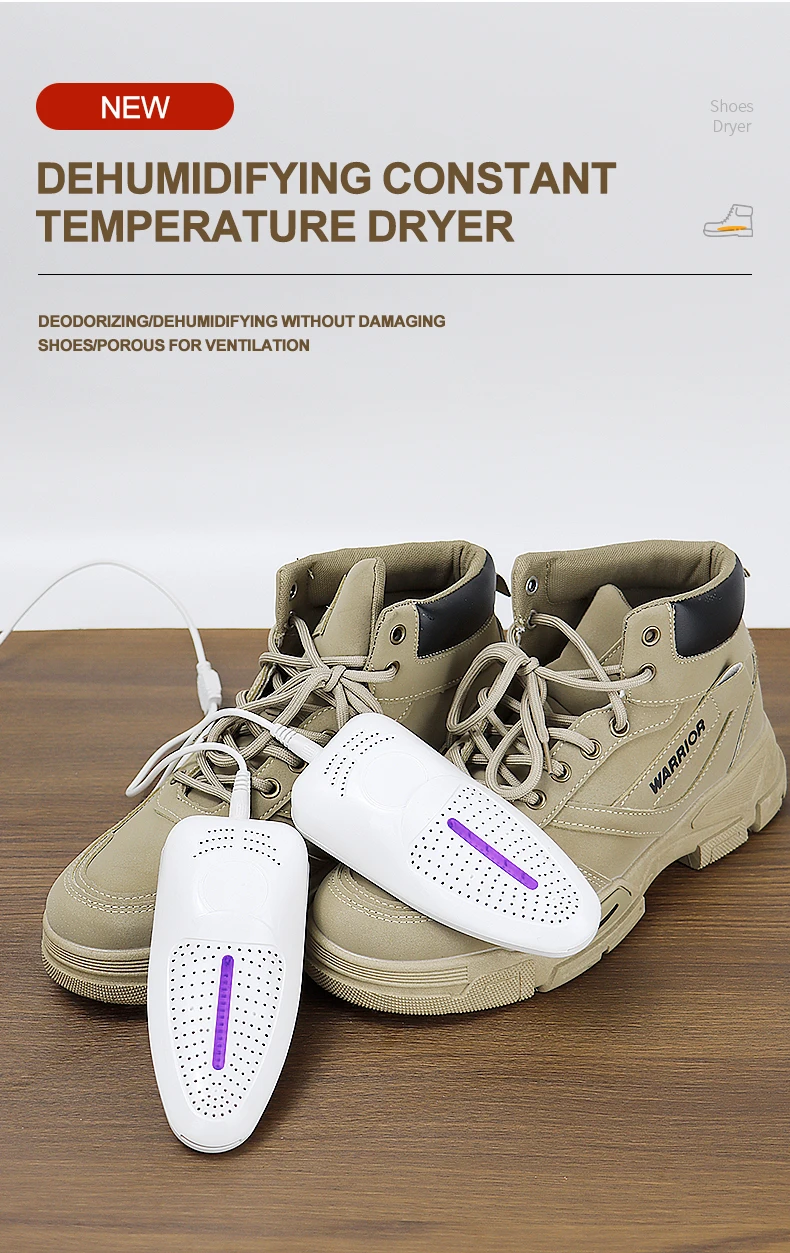 USB-Schuhtrockner | Desodorierender & desinfizierender Stiefeltrockner, schnelle Erwärmung, Energieeffizient – Detail 1