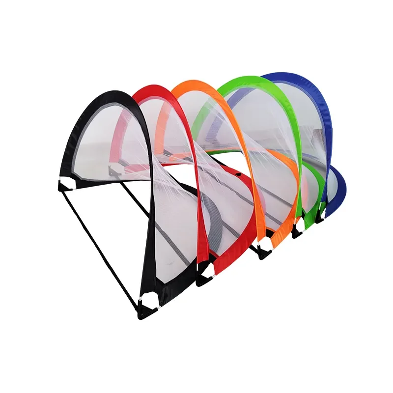 High quality folding football goal portable football practice training net with easy storage bag