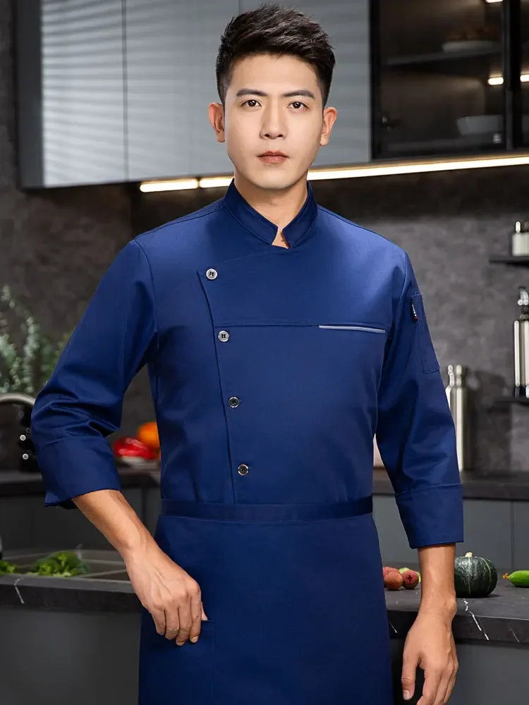 Uniforme de Chef de Pizza, monos de camarero de restaurante, Catering de Hotel, chaqueta de cocina, panadería, cafetería, ropa de trabajo para hombres y mujeres