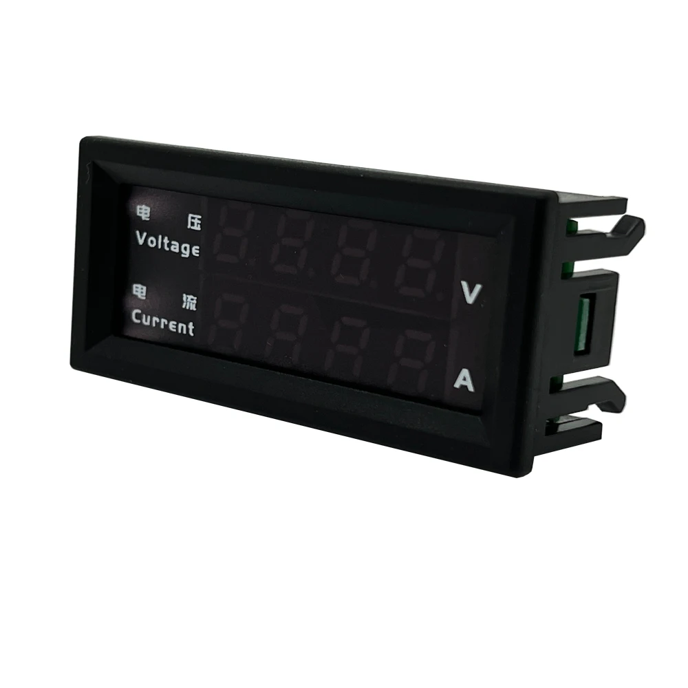 DC0-100V 200V 4 cifre 10A LED voltmetro digitale amperometro auto moto tensione misuratore di corrente Volt rilevatore Tester pannello Monitor