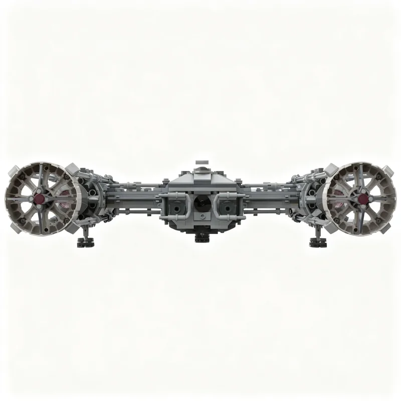 1802PCS MOC Space Battle Ucs Resistance Y Wing Starfighter Model Custom Building Blocks DIY Assembly Display Gift Decor Build view 3