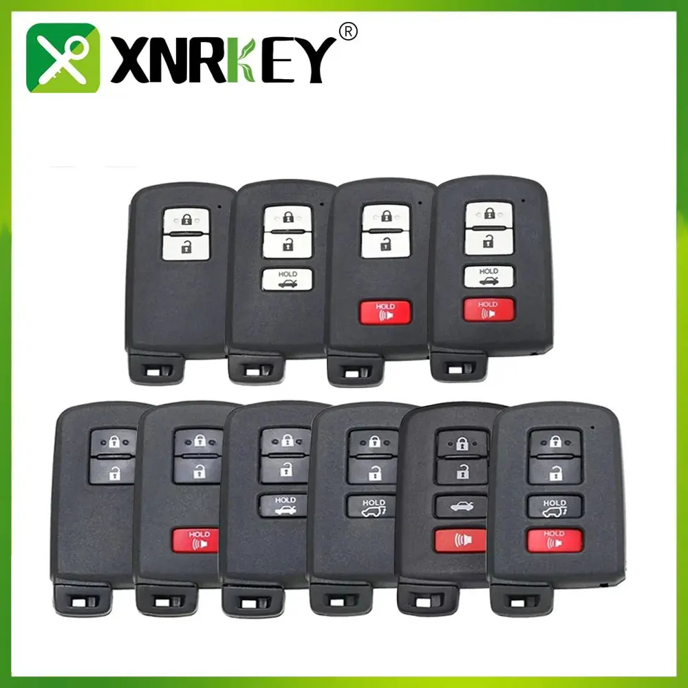 

XNRKEY 2/3/4 Buttons Remote Key Shell Case for Toyota Avalon Camry RAV4 Corolla Highlander 2012-2015 Smart Car Key Housing