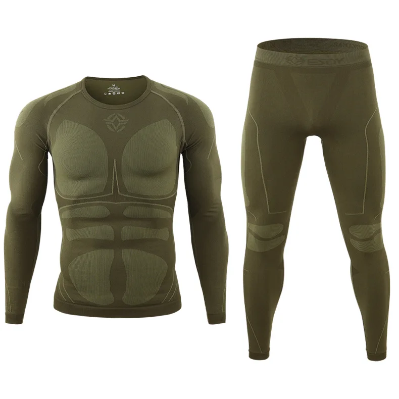 Roupa Interior De Fitness Térmica Para Homens, Esportes Ao Ar Livre, Roupas De Ciclismo, Absorção De Suor Apertado, Novo