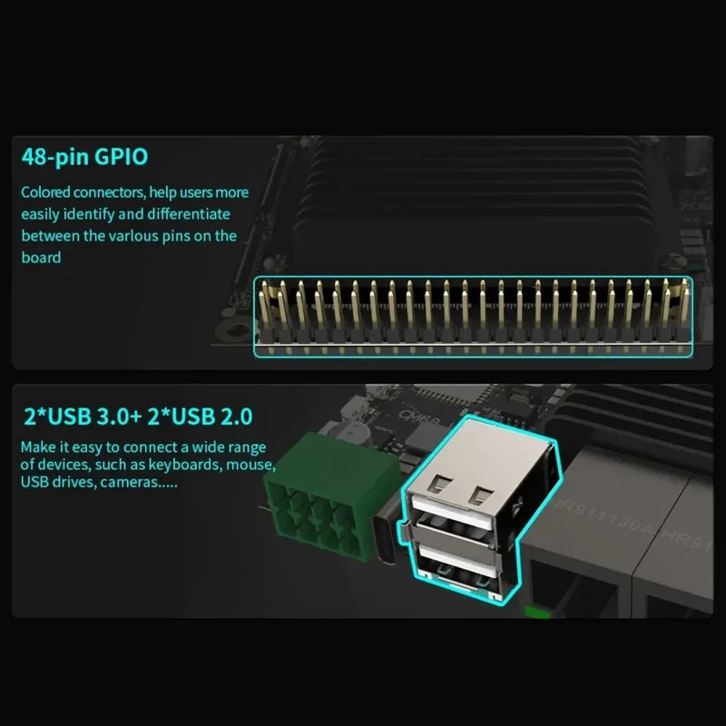 BaMas+ CM68 Host Box & CM68 Core Board -Compatible Output 2x1000M Ethernet 5xUSB Port -A55 CANBus For Klipper