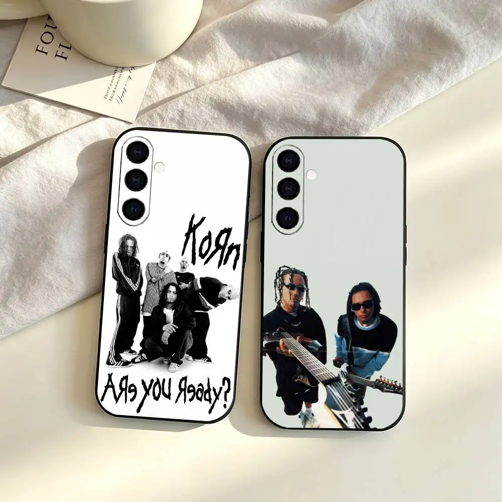 Band KoRn Issues  gift Phone Case For Samsung Galaxy A73,A72,A71,A70,A53,A52,A51,Others Soft Black Cover
