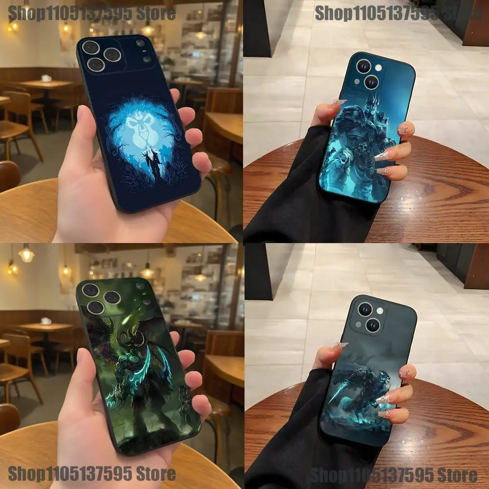 

The World of W-Warcraft Game Phone Case For iPhone 17,16,15,14,13,12,11,Pro,XS,Max,XR,Plus,E,SE4,Mini Black Soft Cover