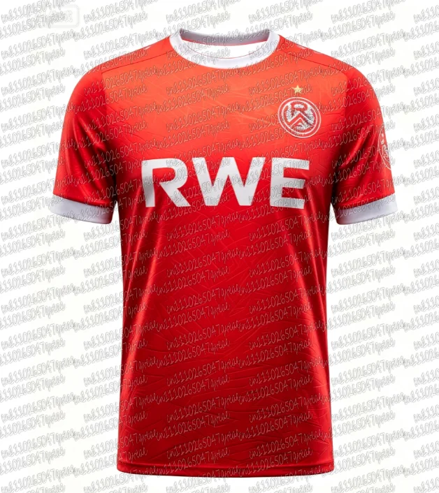 2026-27 Familien-Set G-Deutschland Trikot Fußballspiel Sport R-Rot-Weiss E-Essen Heimtrikot Herren Trainings Atmungsaktives Fußballtrikot – Detail 4
