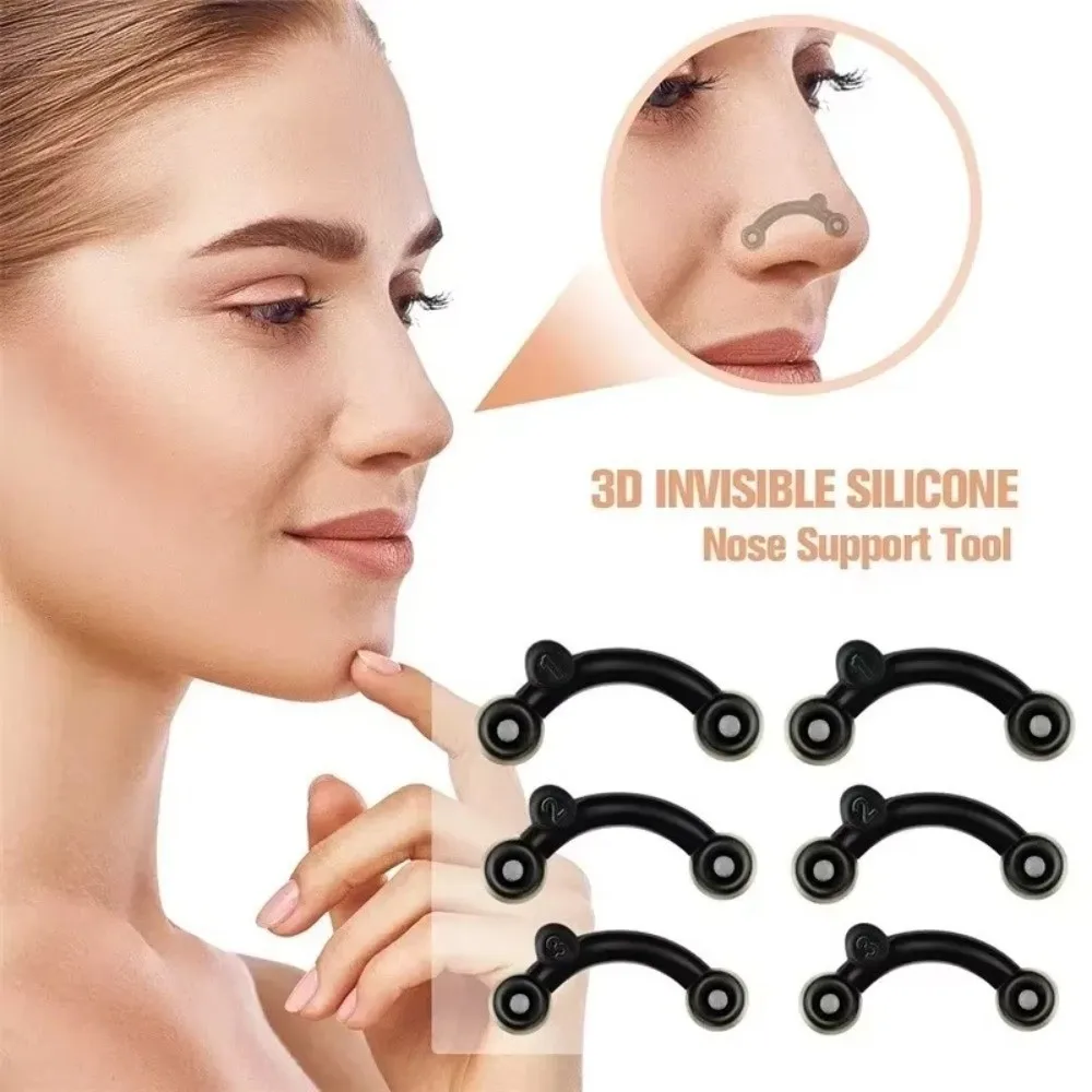 Lisseur de nez Invisible en acrylique, 3 tailles, sans douleur, pont Nasal doux, pour adultes et adolescents, outils de beauté