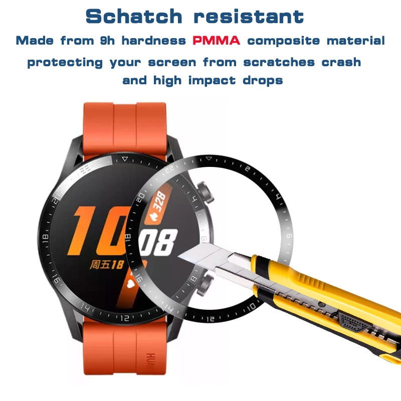 ПММА Защита экрана для Huawei GT 2 Pro 42/46 мм Porsche Design умные часы Полное покрытие Защита от царапин защитная пленка для GT2E S