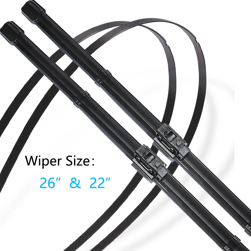 For Mercedes-Benz GLE W167 V167 SUV 2019 2020 2021 2022 Front Rear Set Window Frameless Wiper Blade Rubber Car Replacement Parts