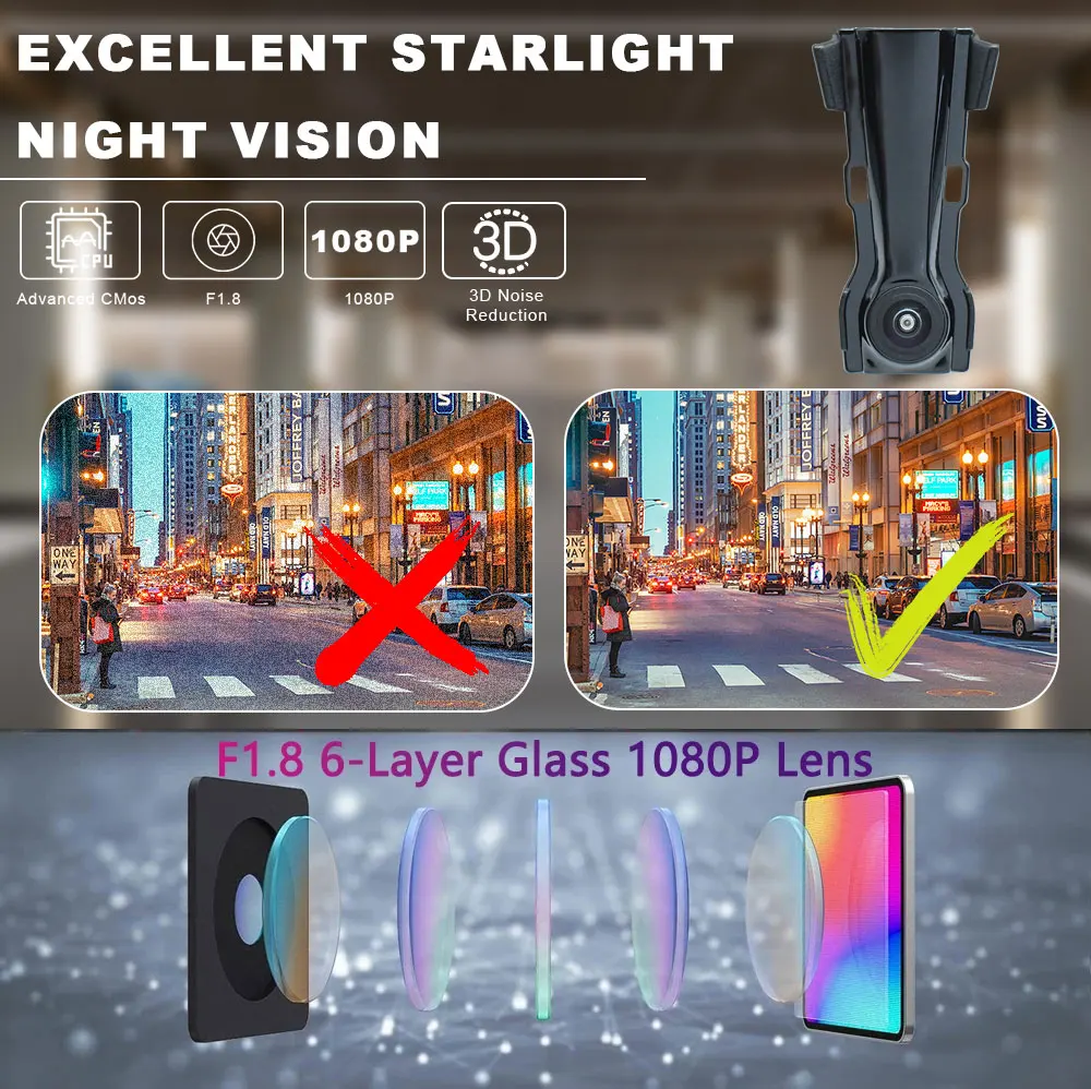 For BMW 7 Series G11 G12 2019 2020 2021 2022 Vehicle Logo Front View Camera 170° Fisheye AHD 1080P Car Front Camera