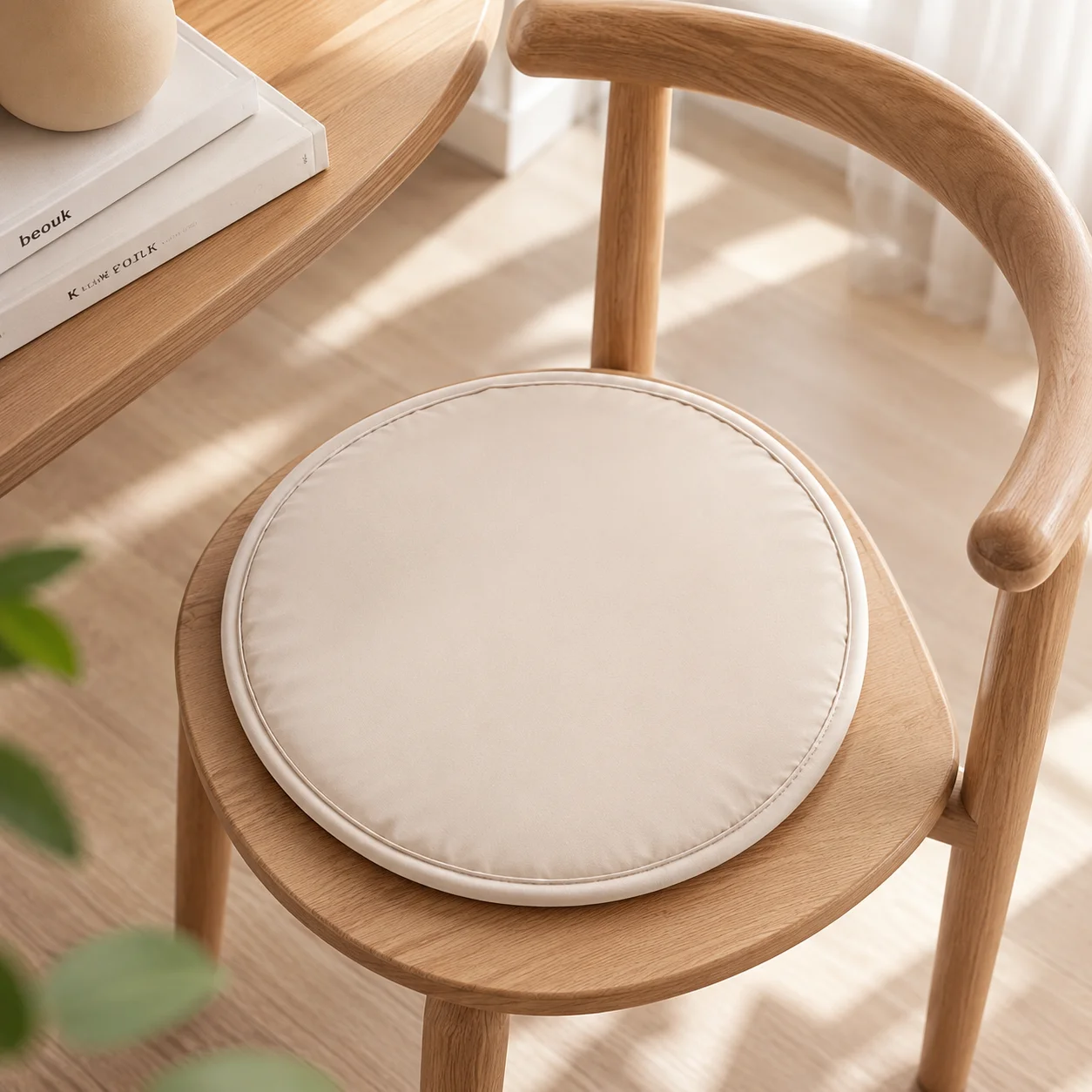 Soft Sponge Round Chair Pad Solid Color Circular Chair Cushion 30CM Anti Fouling Stool Cushion Home