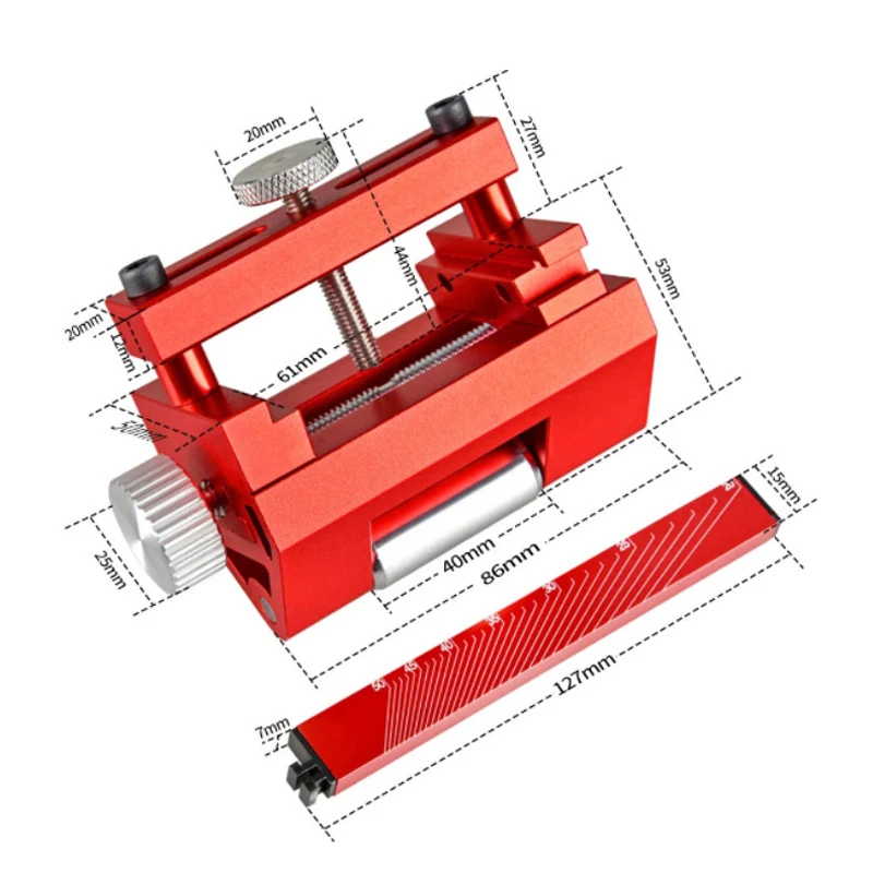 Aluminum Alloy Sharpening Bracket Fixed Angle Sharpener Multifunctional Sharpener Woodworking Special Fast Sharpening Tool