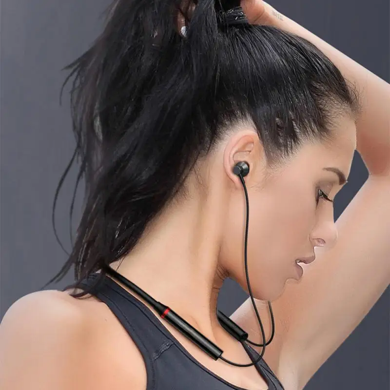 1~10PCS HE05X 5.0 Earphones Waterproof Wireless HIFI Sound Magnetic Neckband Headset Sports Headphones