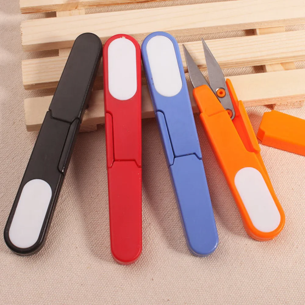 

1Pcs Fishing Scissors Stainless Steel Trimmer Cross-stitch Clipper Snip Thread Cutter with Cover Sewing Scissors Accessory Tools