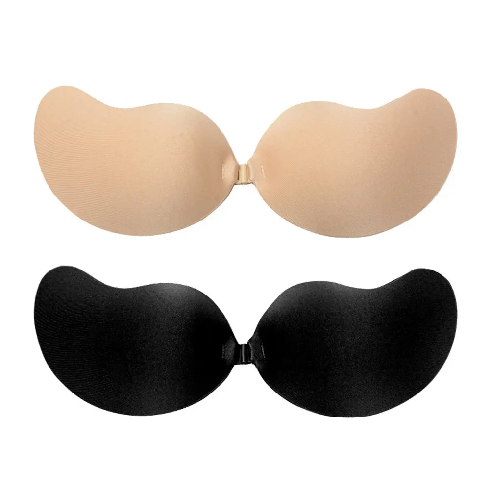 2Pcs Invisible Adhesive Strapless Bra Ultra Thin Sticky Push Up Chest Tape Perfect for Wedding Dresses Backless Tops