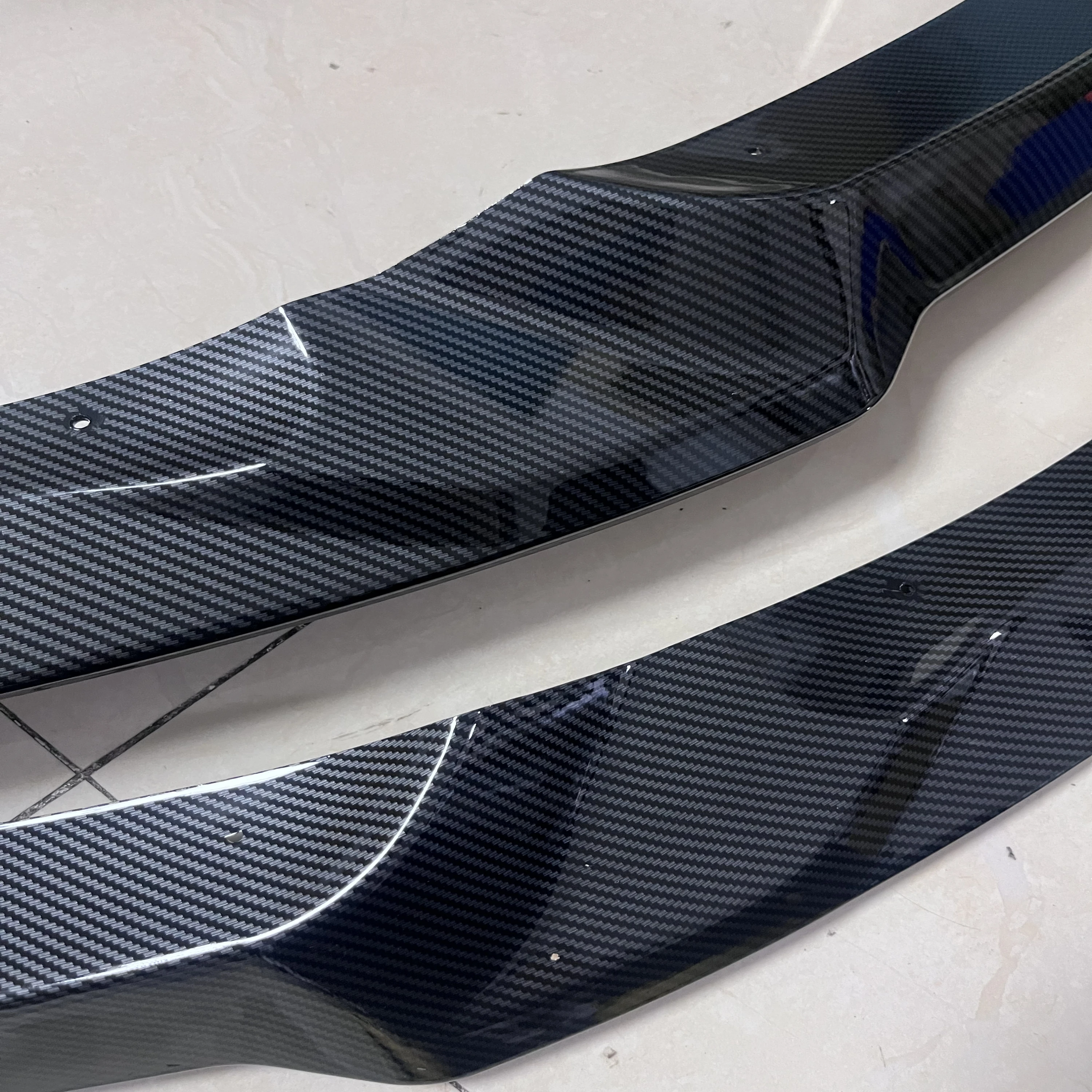 For BMW M3 F80 M4 F82 F83 2015-2020 Front Bumper Lip CS Style Splitter Diffuser Spoiler Car Accessory Carbon FIber Look