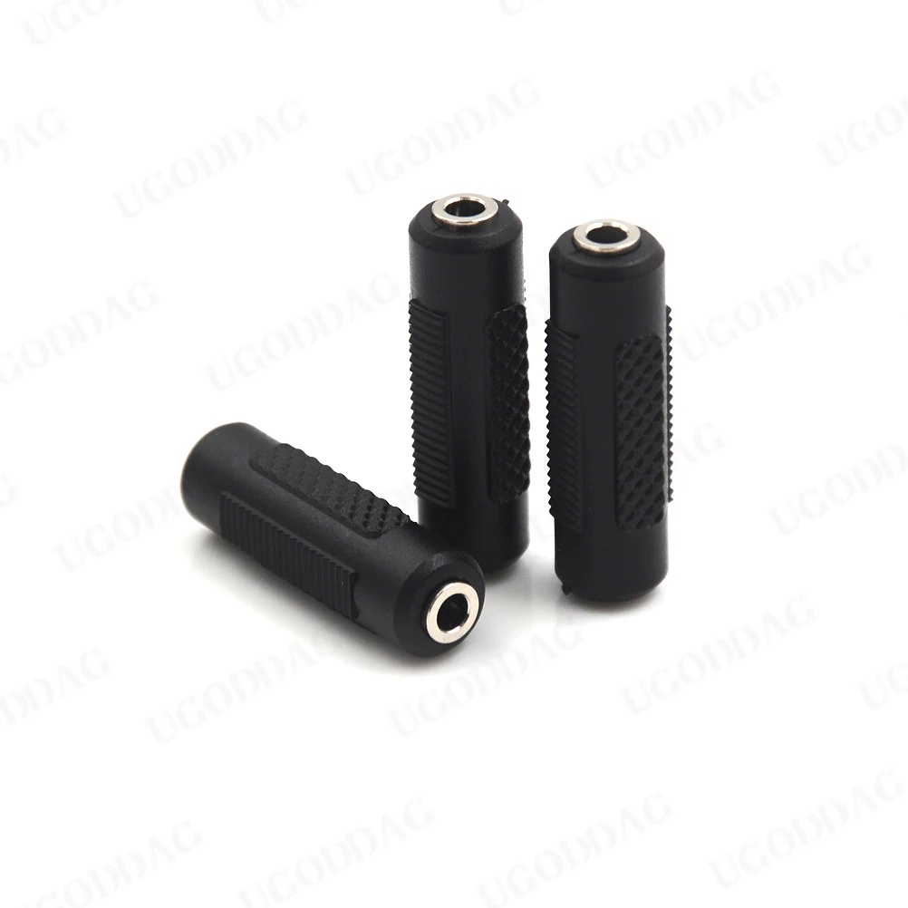 3.5 Mm Female To 3.5mm Female Jack Stereo Connector Coupler Adapter Audio Cable Extension For MP3 DVD Headphone Car