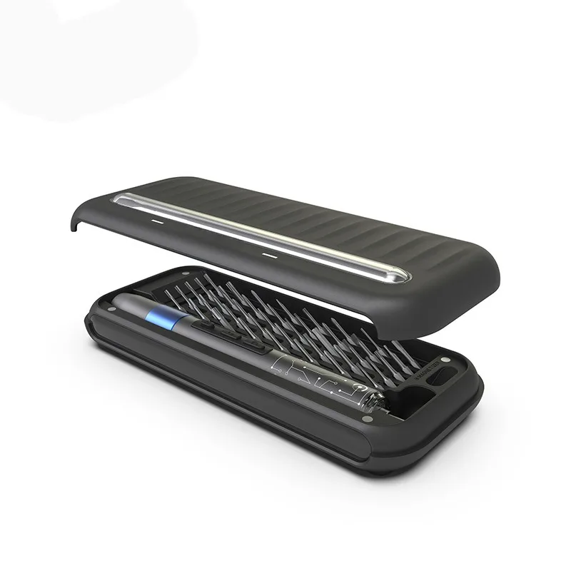 BIESUO JM-Y03PLUS Set Obeng Listrik Ringan Pena Alat Listrik Isi Ulang dengan Lampu LED