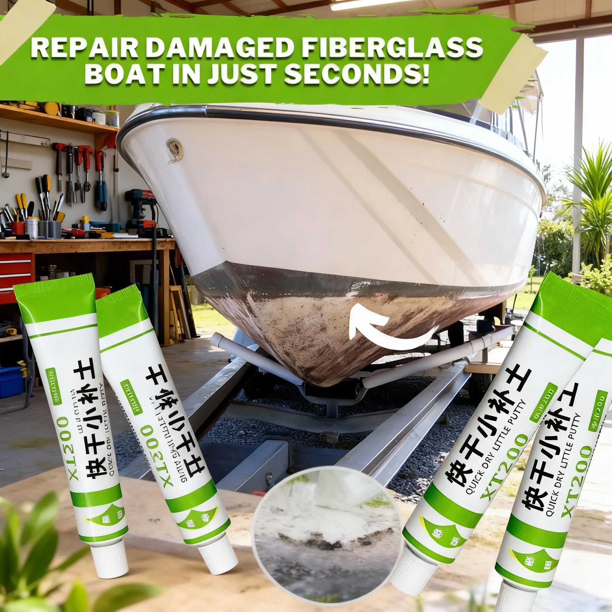 

Car Body Putty Quick Dry Good Effect Professional Auto Scratch Repair Filler Painting Pen Assistant Smooth Vehicle Repair Tool