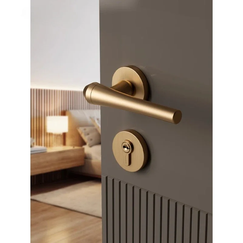 ล็อคประตูห้องนอนในครัวเรือนทองแดงเงียบทั้งหมด