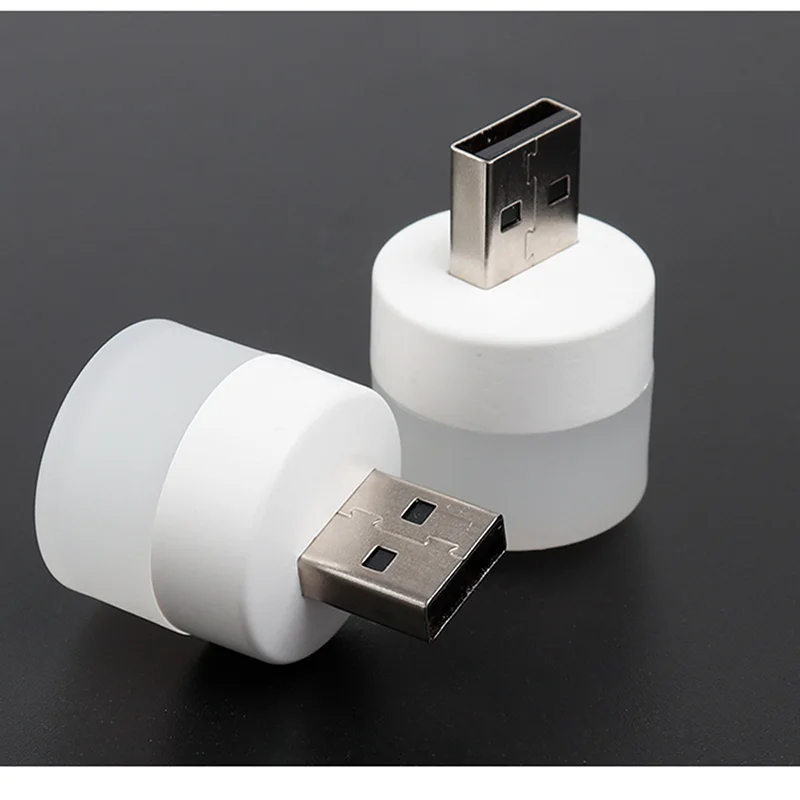 Miniluz LED USB para lectura de libros, lámpara de alimentación móvil para ordenador, portátil, protección ocular, 5/10 piezas