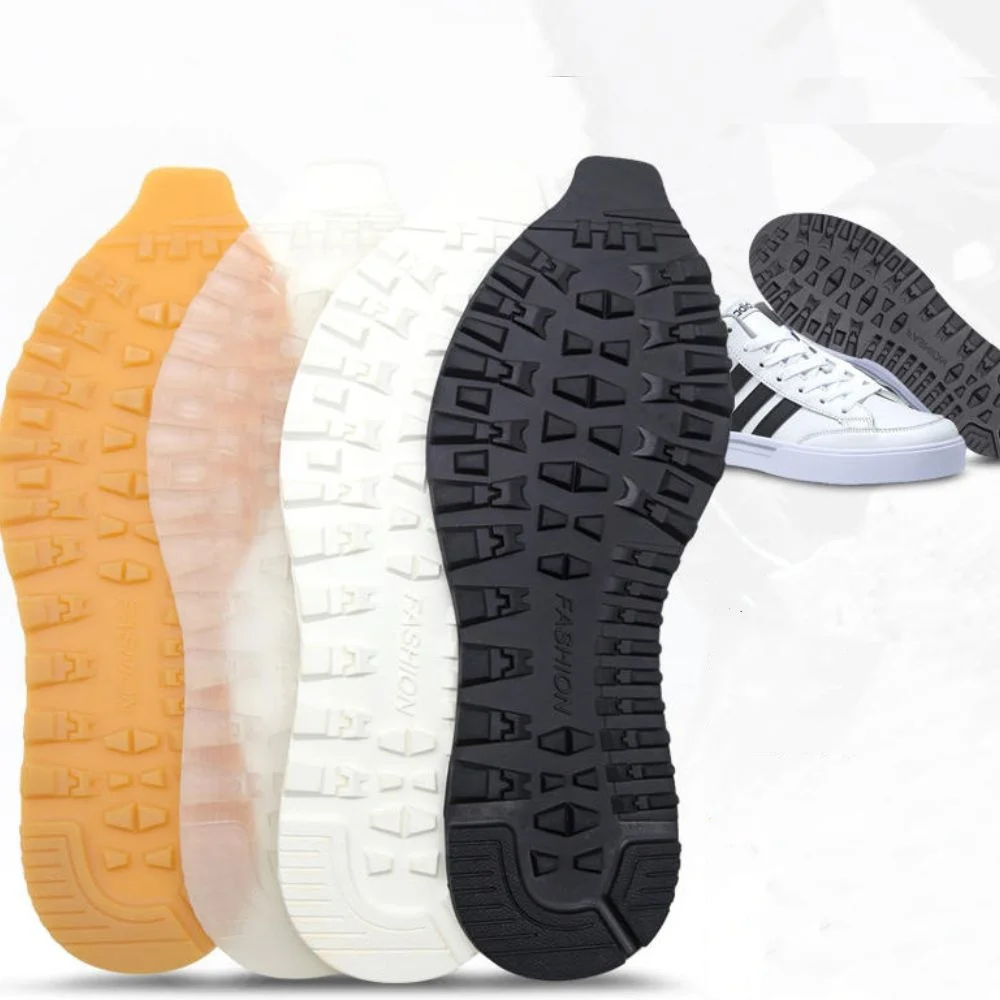 

1Pair Non-Slip Sole Sneaker Wearable Rubber Shoe Soles Repair Sneakers Sole Replacement Full Bottom Shoe Patch Repair Materials