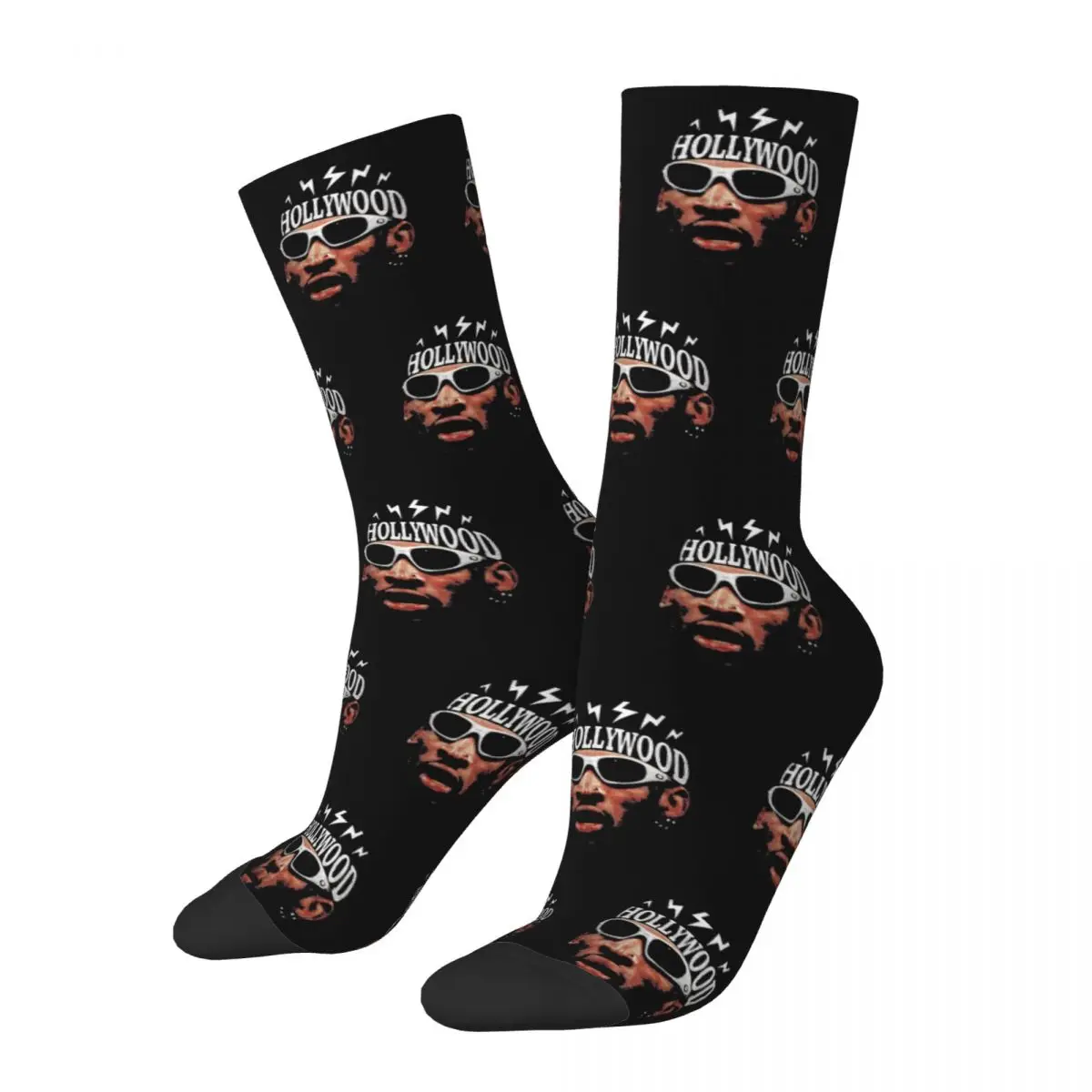 Autumn Winter Cool Women Men Dennis Rodman Basketball Socks Non-slip Crew Socks