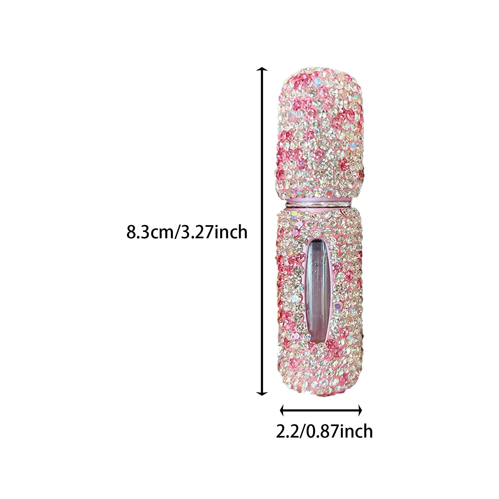 Bling Perfume Spray Bottle,Glass Perfume Bottle,Portable,Travel 5ml Decorative Spray Dispenser, Fine Mist for Women Gift