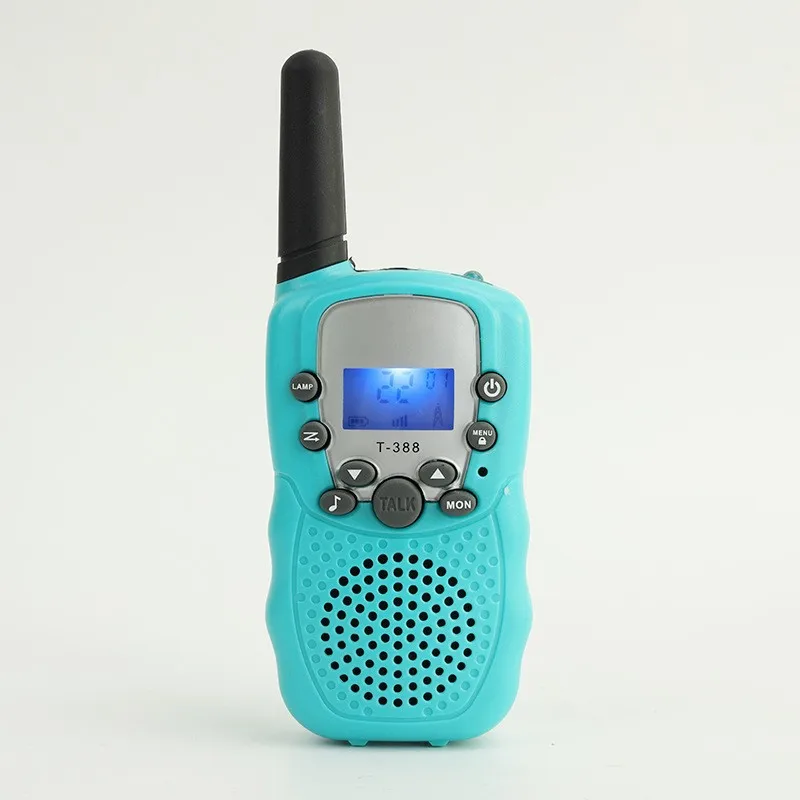 Europa e os estados unidos freqüência crianças brinquedo walkie talkie T-388 chamada remota sem fio 3 quilômetros brinquedo crianças walkie talkie