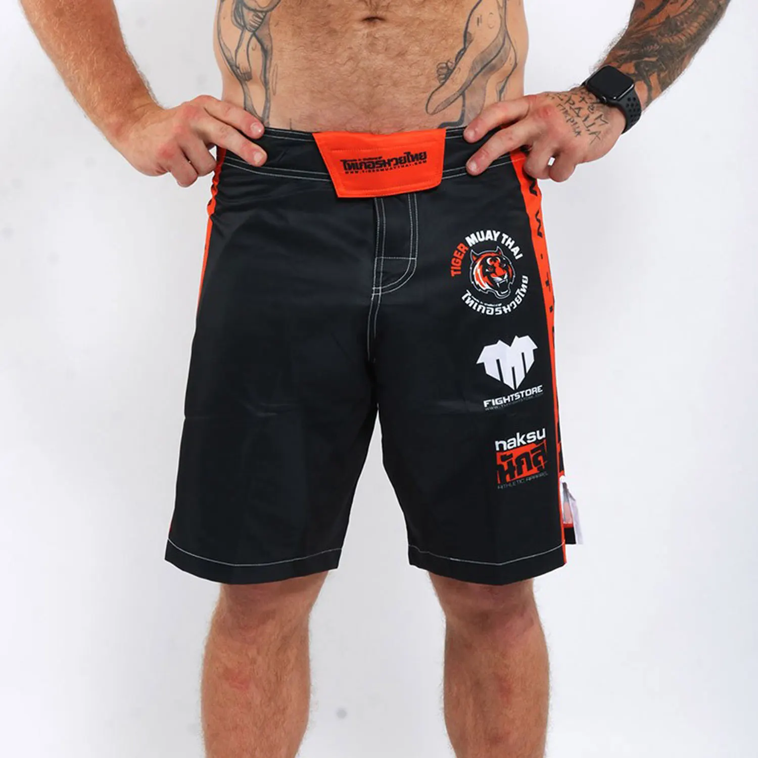 Tiger Thai-pantalones cortos de boxeo para hombres y mujeres, artes marciales mixtas, entrenamiento de Fitness, BJJ, Taekwondo, MMA Thai, Jujitsu