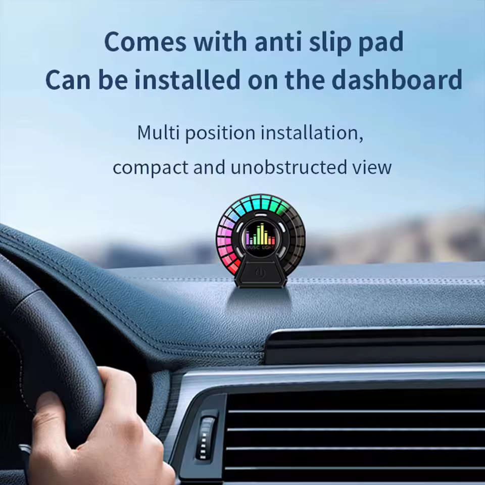 Car Air Freshener package contents and charging cable.
