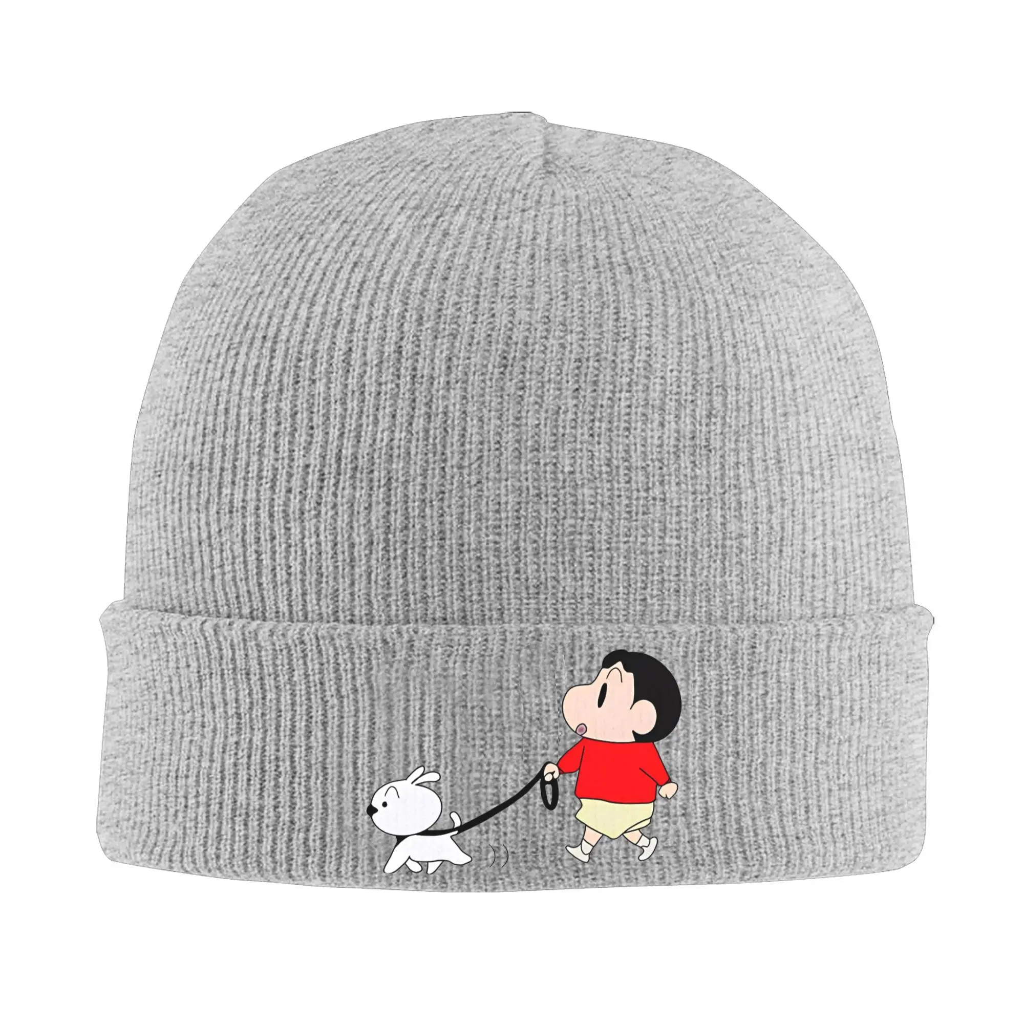 Crayo.n Shin-C Anime Merch Winter Warm Beanie Hat For Men Women Skull Knitted Hat Cap  Bonnet Knit Hat