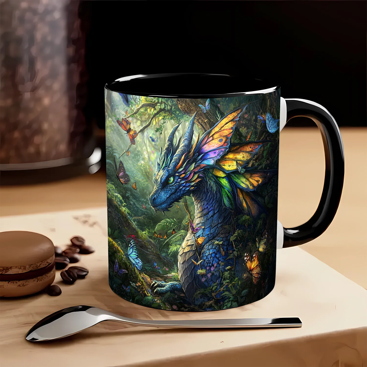 New 3D Dragon Mug Ceramic Hot Coffee Tea Cup Gift Manufacturer Shipped