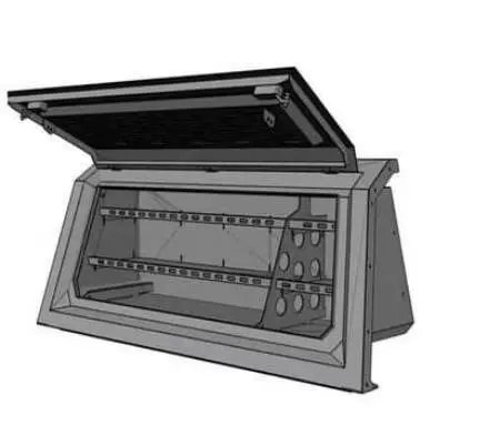 

Hard Aluminum Canopy Waterproof Anti-rusted Pickup Truck Exterior Modify Accessory for Dodge Ram 1500 5.7ft Top with Tool Box