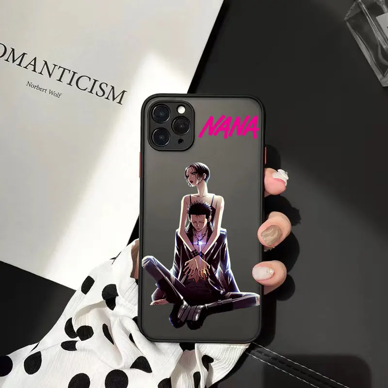 Anime Nana Osaki Cellphone Bumper Clear Matte PC Back Phone Case For iphone 16 15 14 13 12 11 Pro Max 13Mini 16 15 14 Plus case