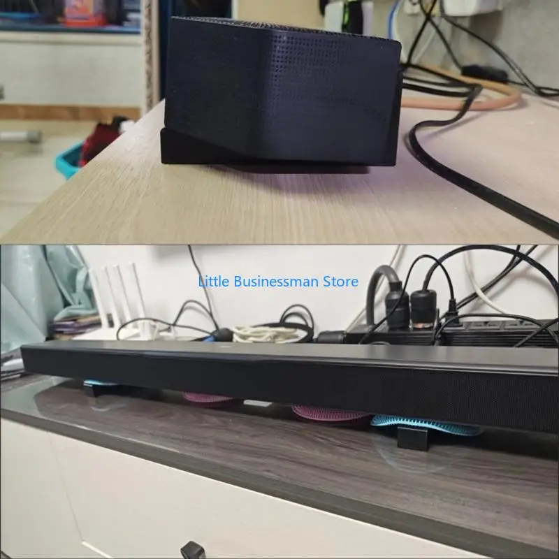 Paar Schreibtisch-Lautsprecherhalter mit abgewinkelter Basis für den Home-Office-Schreibtisch M76A – Detail 3